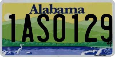 AL license plate 1AS0129