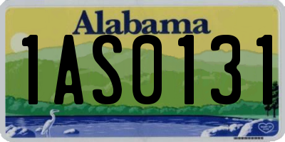 AL license plate 1AS0131