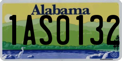 AL license plate 1AS0132