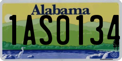 AL license plate 1AS0134