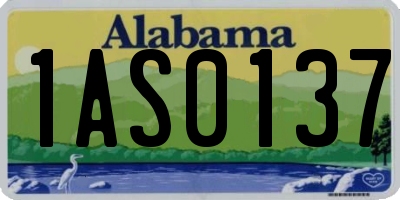 AL license plate 1AS0137