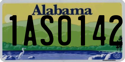AL license plate 1AS0142