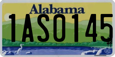 AL license plate 1AS0145