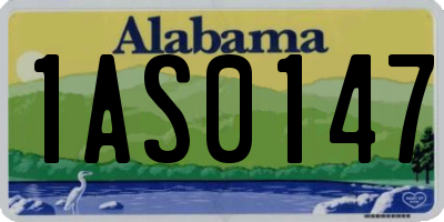 AL license plate 1AS0147