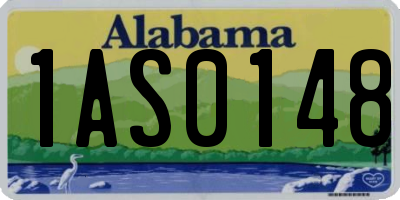 AL license plate 1AS0148