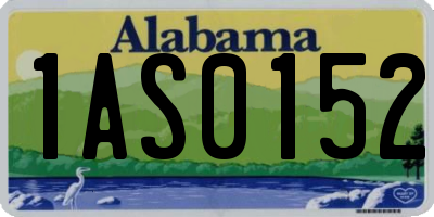 AL license plate 1AS0152