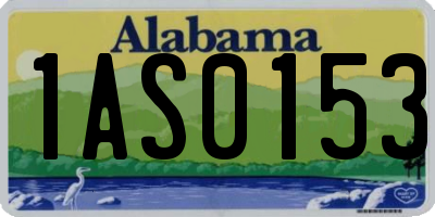 AL license plate 1AS0153