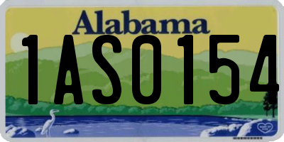 AL license plate 1AS0154