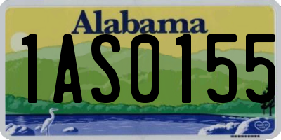 AL license plate 1AS0155