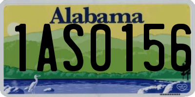 AL license plate 1AS0156