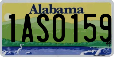 AL license plate 1AS0159
