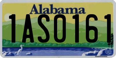 AL license plate 1AS0161
