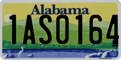 AL license plate 1AS0164