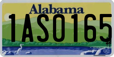 AL license plate 1AS0165