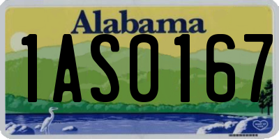 AL license plate 1AS0167