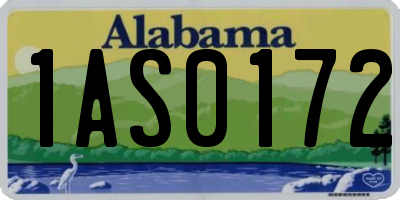AL license plate 1AS0172