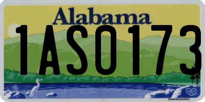 AL license plate 1AS0173
