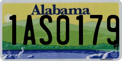 AL license plate 1AS0179