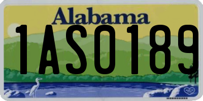 AL license plate 1AS0189