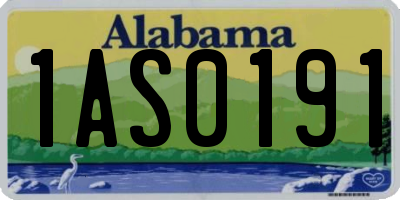 AL license plate 1AS0191