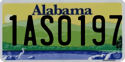 AL license plate 1AS0197