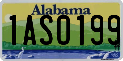 AL license plate 1AS0199