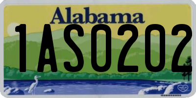 AL license plate 1AS0202