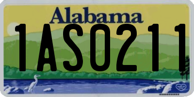 AL license plate 1AS0211
