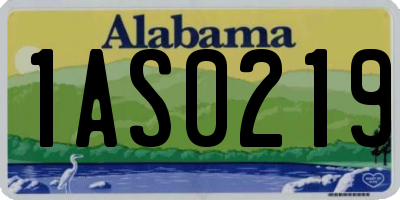 AL license plate 1AS0219