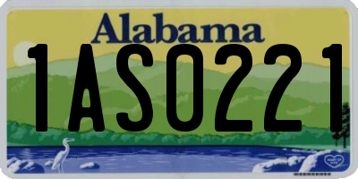 AL license plate 1AS0221