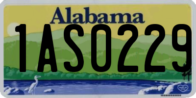 AL license plate 1AS0229