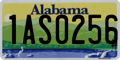 AL license plate 1AS0256