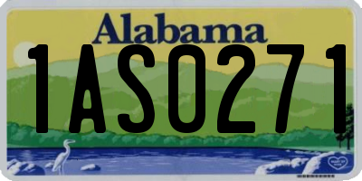 AL license plate 1AS0271