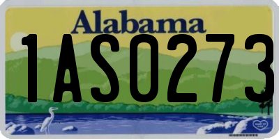 AL license plate 1AS0273