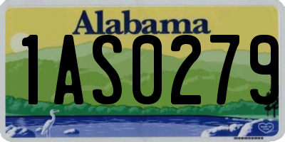 AL license plate 1AS0279