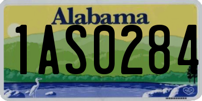 AL license plate 1AS0284
