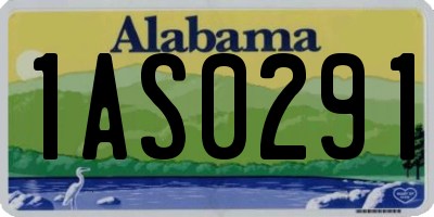AL license plate 1AS0291
