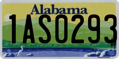 AL license plate 1AS0293