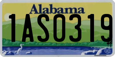 AL license plate 1AS0319