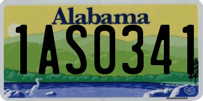 AL license plate 1AS0341