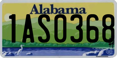 AL license plate 1AS0368