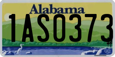 AL license plate 1AS0373