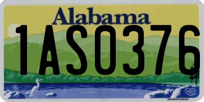 AL license plate 1AS0376