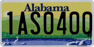 AL license plate 1AS0400
