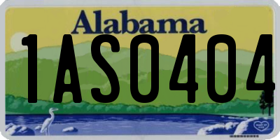 AL license plate 1AS0404