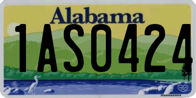AL license plate 1AS0424