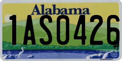 AL license plate 1AS0426