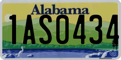 AL license plate 1AS0434