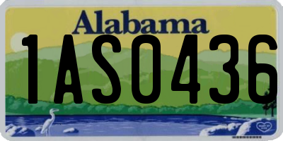 AL license plate 1AS0436