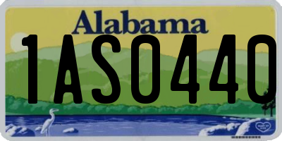 AL license plate 1AS0440